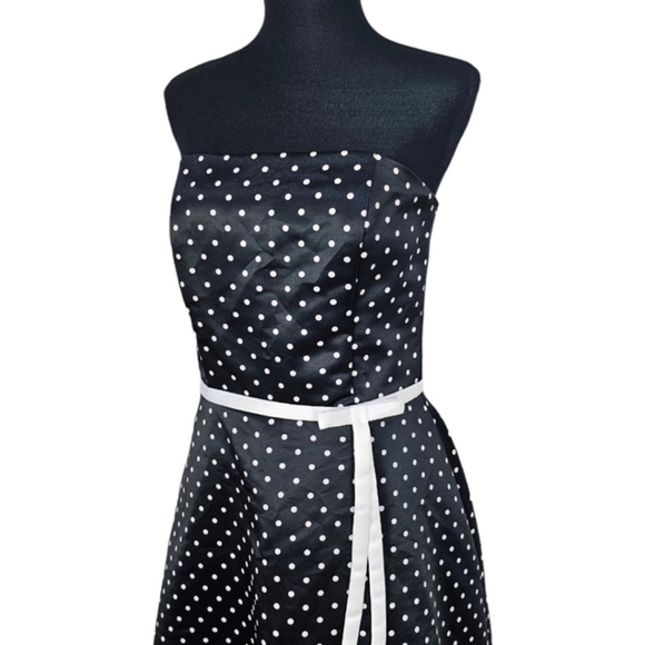 Gunne Sax Jessica McClintock Vintage Rockabilly Retro 50s Polka Dot Swing Dress - Picture 8 of 13